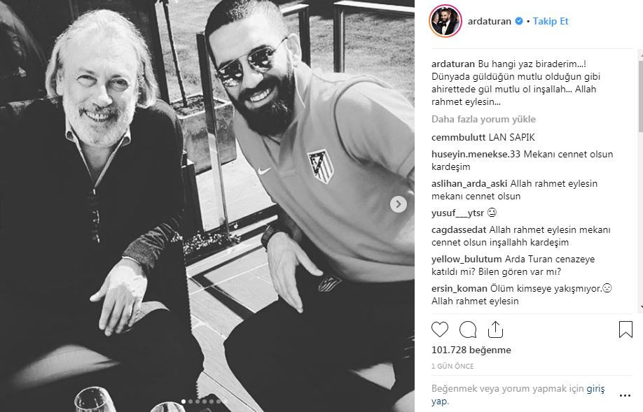 'Manevi abim' diyordu: Arda Turan, cenazeye neden gitmediğini açıkladı - Resim : 1