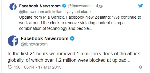 Facebook'tan Yeni Zelanda açıklaması - Resim : 1