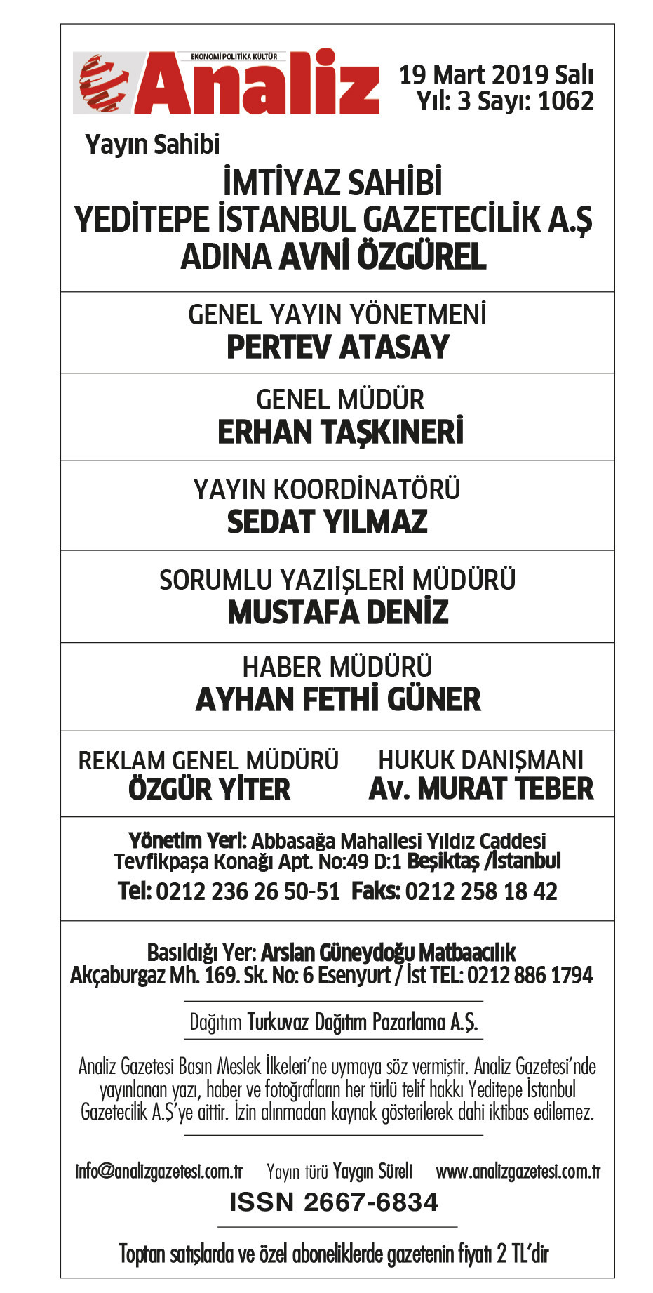 Türkiye’nin yeni ekonomi gazetesi ilk baskıyı yaptı - Resim : 2