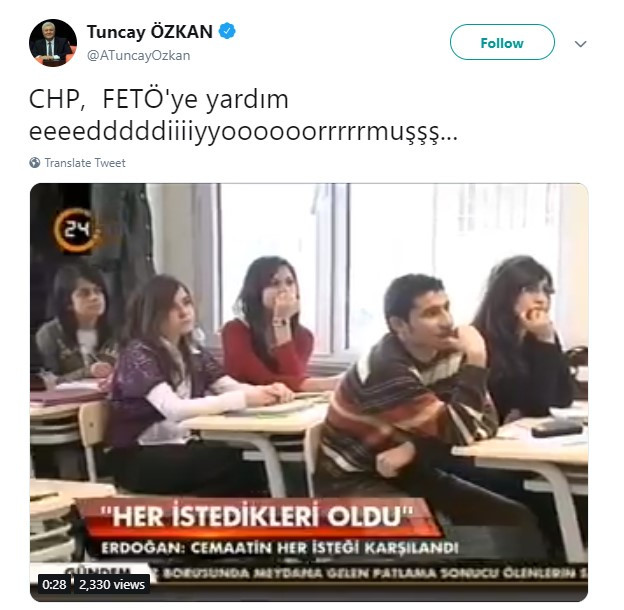 CHP'den Erdoğan'a videolu FETÖ yanıtı! - Resim : 1