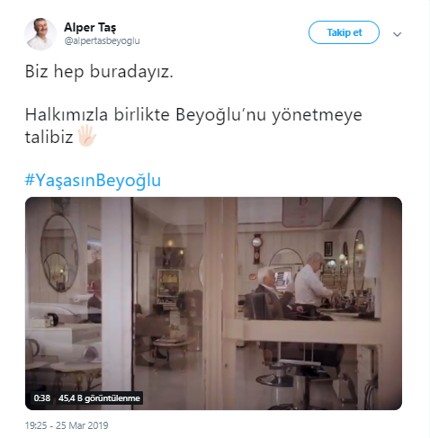 CHP'nin Beyoğlu adayı Alper Taş’ın reklam filmi yayınlandı - Resim : 1