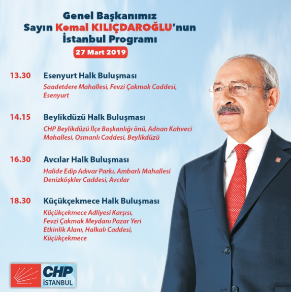 İşte Kılıçdaroğlu'nun yarınki İstanbul programı - Resim : 1