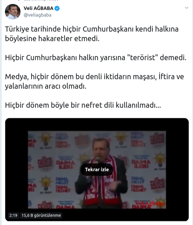 Veli Ağbaba'dan çok konuşulacak Erdoğan videosu - Resim : 1