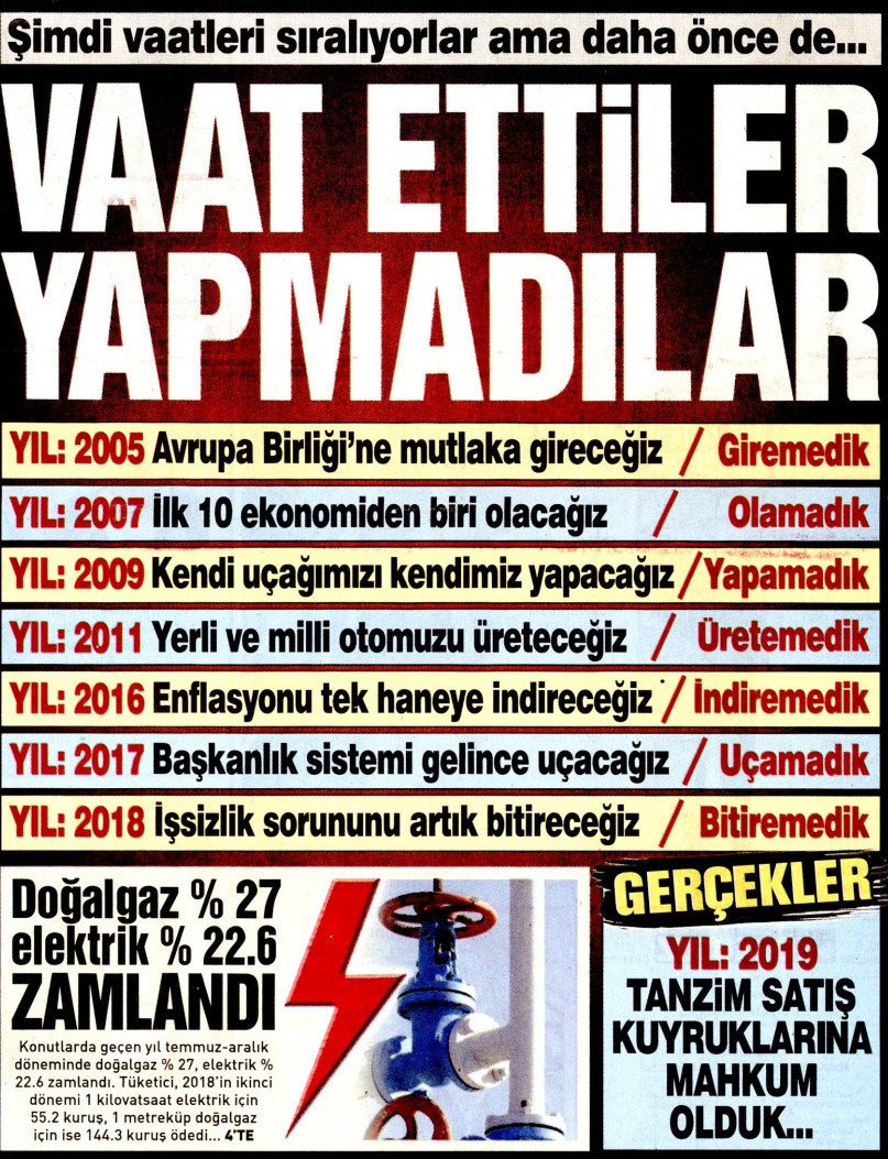 Vaat ettiler ama yapmadılar! - Resim : 1