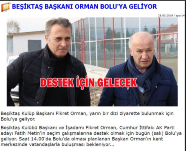 Fikret Orman, Saray İttifakı için sahaya indi! - Resim : 1