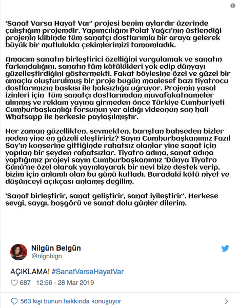 Nilgün Belgün'den 'kandırıldık' diyen sanatçılara yanıt - Resim : 2