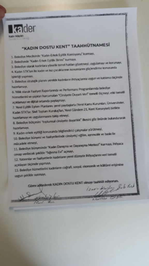 Muhittin Selvitopu engelliler ve kadınlar için taahhütname imzaladı - Resim : 1