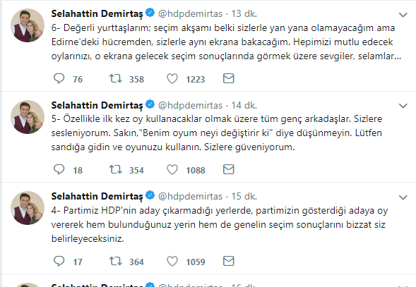 Selahattin Demirtaş: Sakın, 'Benim oyum neyi değiştirir ki' diye düşünmeyin - Resim : 1