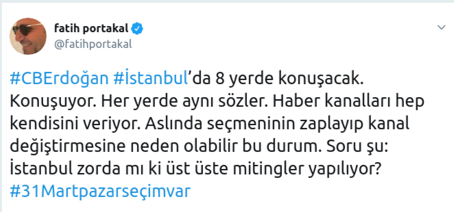 Fatih Portakal'dan çok konuşulacak 31 Mart yorumu - Resim : 1