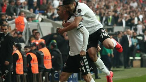 Burak Yılmaz maça damga vurdu! Beşiktaş farkı indirdi