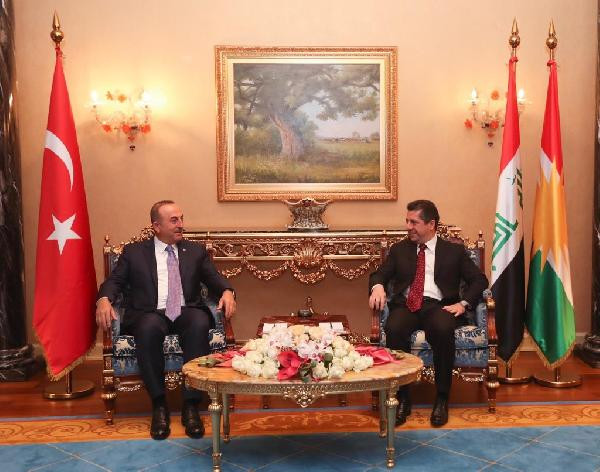 Çavuşoğlu, IKBY Başbakanı Neçirvan Barzani ile görüştü - Resim : 1