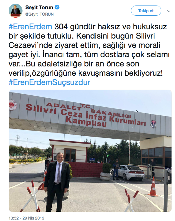 CHP'li Seyit Torun'dan Eren Erdem'e ziyaret - Resim : 1