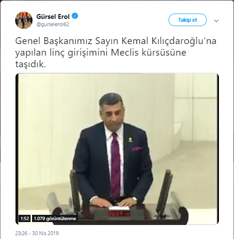 Gürsel Erol: Kılıçdaroğlu'na saldırı terör suçudur - Resim : 1