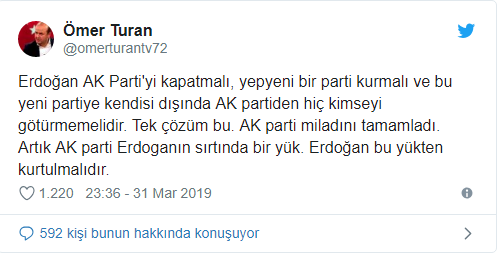 Yandaş isimden Erdoğan'a çağrı: AK Parti'yi kapatsın - Resim : 1