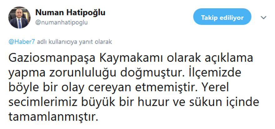 Yandaşları Gaziosmanpaşa Kaymakamı yalanladı! - Resim : 1