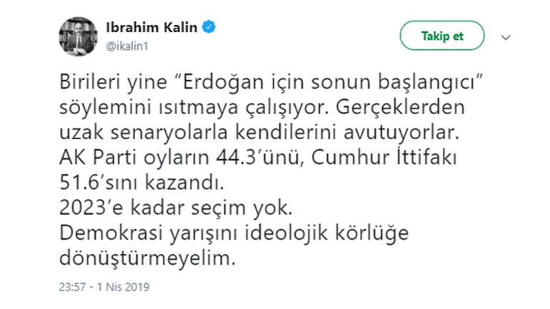 İbrahim Kalın: Gerçeklerden uzak senaryolarla kendilerini avutuyorlar - Resim : 1