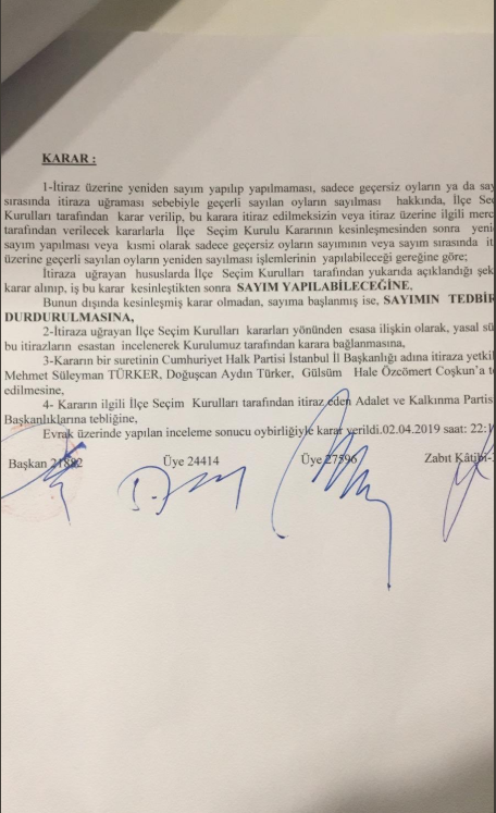 İstanbul'da oy sayımı hakkında flaş gelişme! - Resim : 2