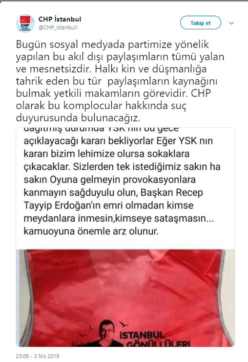 CHP İstanbul İl Başkanlığı'ndan provokasyonlara yanıt - Resim : 1