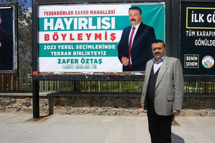 Seçimi kaybeden adaydan şaşırtan afiş - Resim : 1