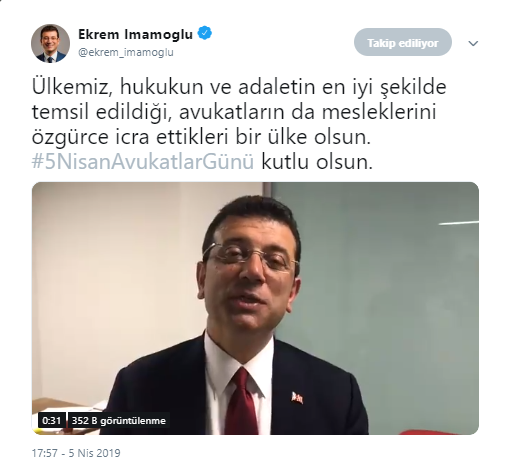 Ekrem İmamoğlu'ndan Avukatlar Günü mesajı - Resim : 1