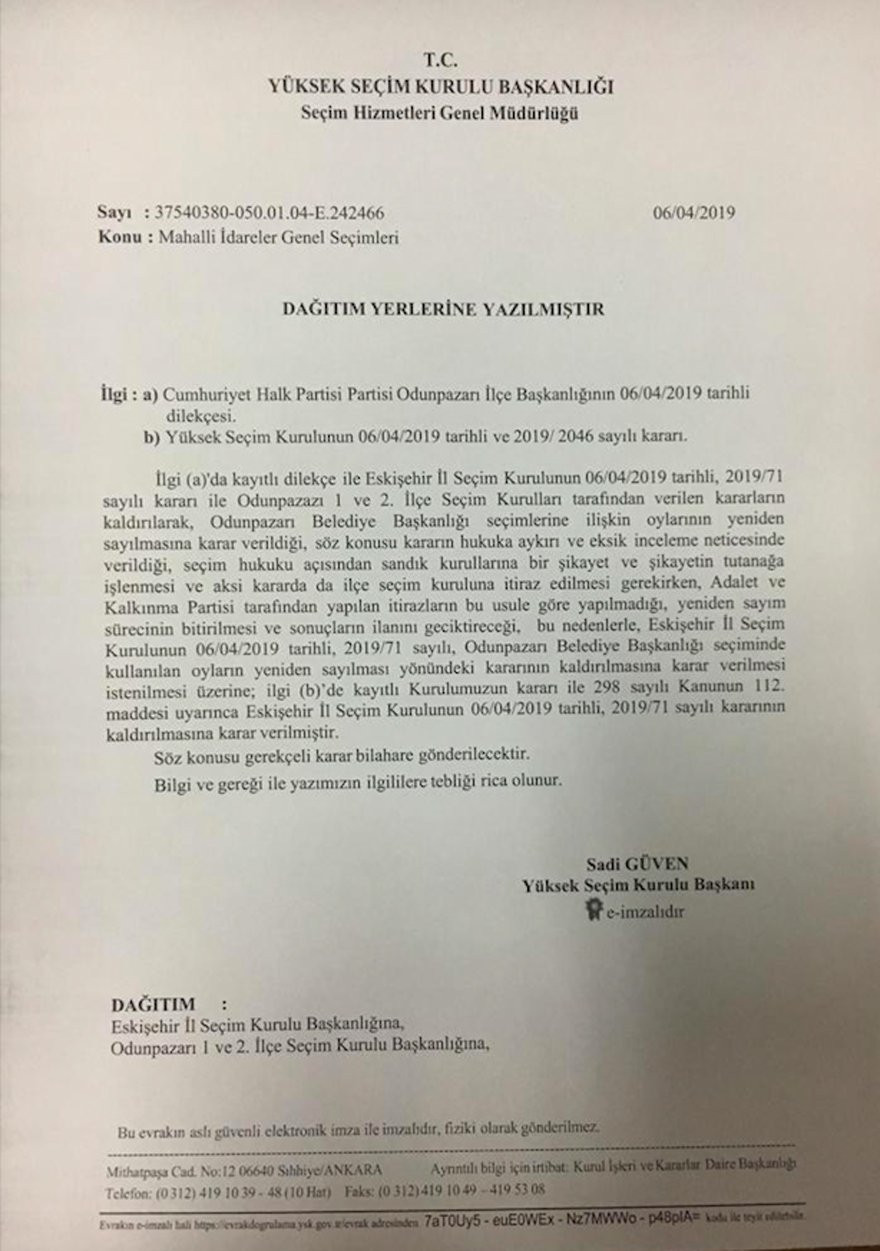 YSK, AKP'nin Odunpazarı talebini reddetti - Resim : 2