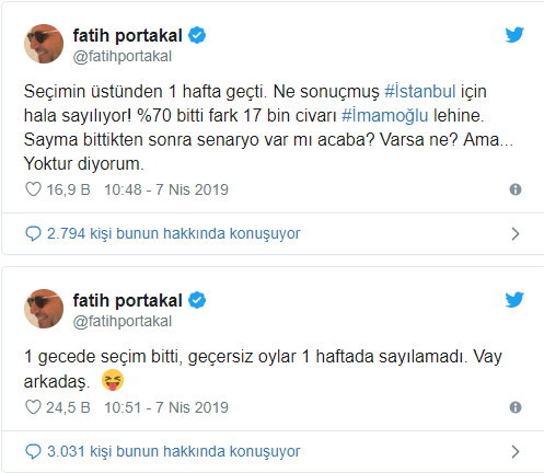 Fatih Portakal'dan 'sayım' sorusu: Senaryo var mı? - Resim : 1