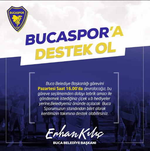 CHP'li Erhan Kılıç'tan Bucaspor'a destek - Resim : 1