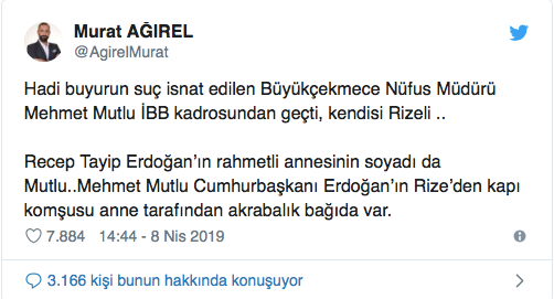 Bomba iddia: O nüfus müdürü Erdoğan'ın akrabası çıktı! - Resim : 1