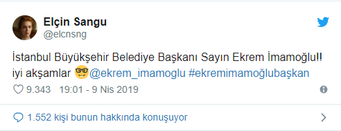 Elçin Sangu'dan Ekrem İmamoğlu mesajı - Resim : 1