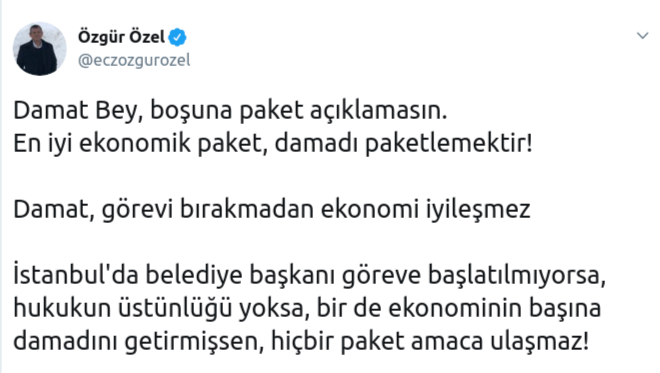 'En iyi ekonomik paket damadı paketlemektir' - Resim : 1