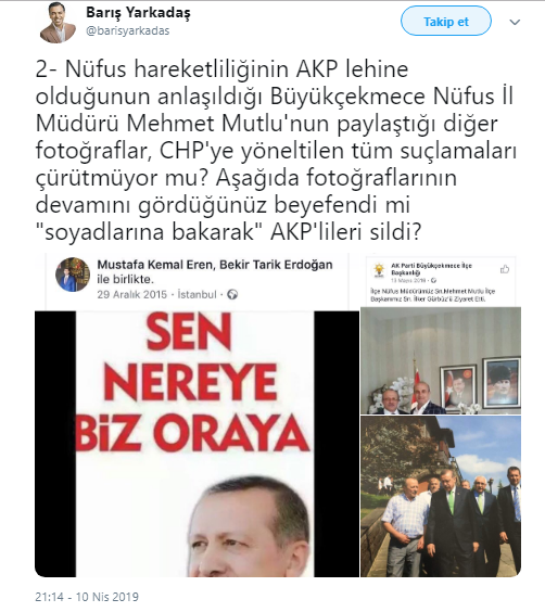 Büyükçekmece Nüfus Müdürü Mehmet Mutlu AKP'li çıktı - Resim : 3