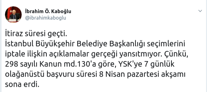 'İtiraz süresi geçti, AKP olağanüstü başvuru yapamaz' - Resim : 1