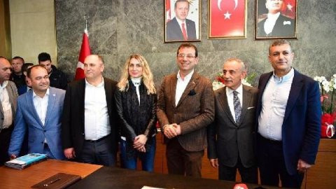Ekrem İmamoğlu'ndan Kemal Çebi'ye tebrik ziyareti