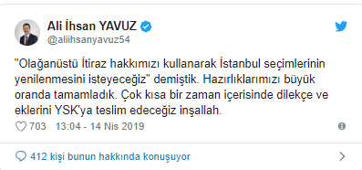 AKP'li Ali İhsan Yavuz: Kısa bir zaman içerisinde... - Resim : 1