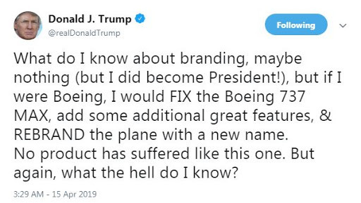 ABD Başkanı Trump'tan Boing 737 MAX'la ilgili ilginç yorum - Resim : 1