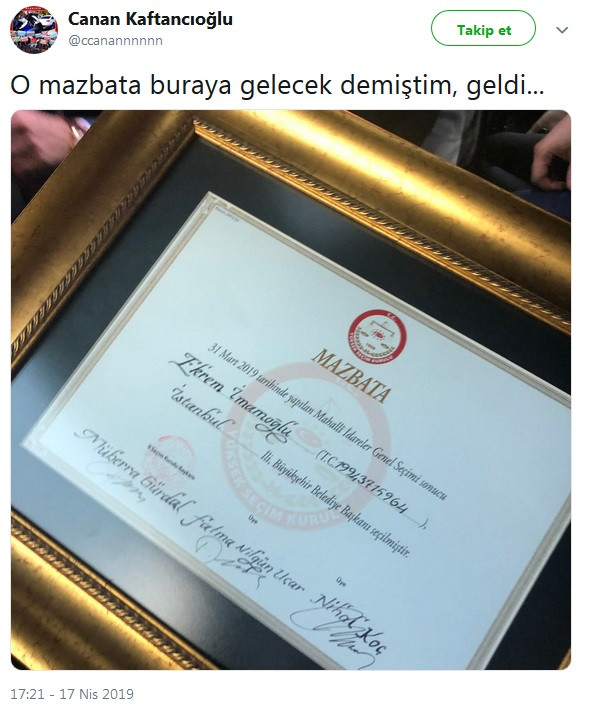 Canan Kaftancıoğlu: O mazbata buraya gelecek demiştim - Resim : 1