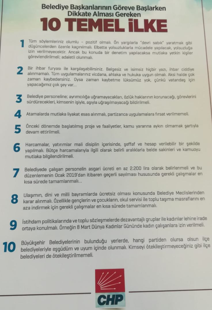 Kılıçdaroğlu 'Baharın sürekliliği için' 10 temel ilkeyi belirledi - Resim : 1