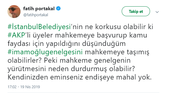 Fatih Portakal'dan AKP'ye: Ne korkusu olabilir? - Resim : 1