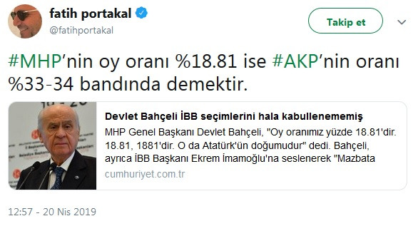 Fatih Portakal: AKP’nin oy oranı... - Resim : 2