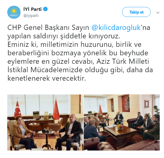 İYİ Parti'den Kılıçdaroğlu tepkisi - Resim : 1