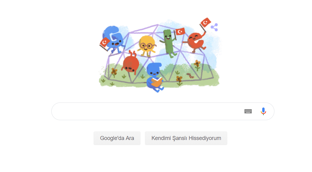 Google'dan 23 Nisan Ulusal Egemenlik ve Çocuk Bayramı'na özel doodle - Resim : 1