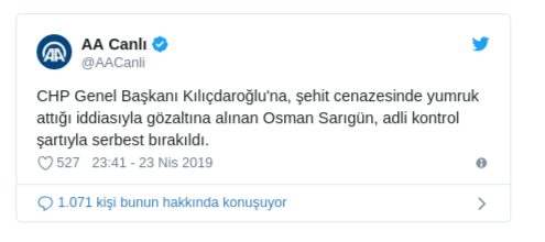 AA Kılıçdaroğlu'na saldırıda gözün gördüğünü inkar etti! - Resim : 1