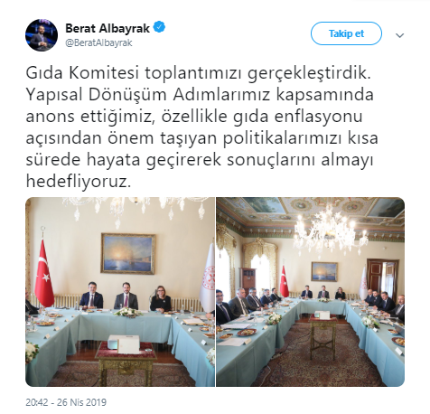 Berat Albayrak’tan ‘gıda enflasyonu’ açıklaması - Resim : 1