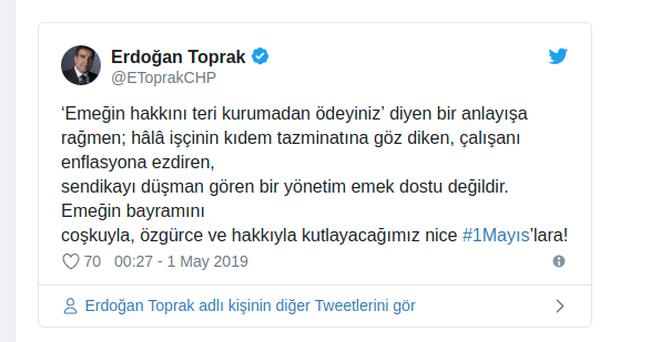 Toprak: Sendikayı düşman gören bir yönetim emek dostu değildir - Resim : 1