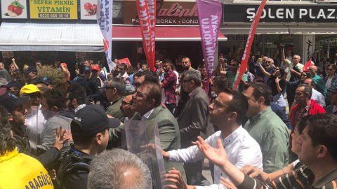 Ankara 1 Mayıs'ında CHP kortejine polis müdahalesi