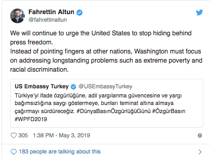 Fahrettin Altun'dan ABD Büyükelçiliği açıklamasına tepki - Resim : 1
