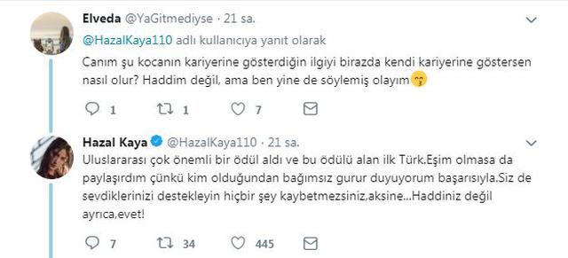 Hazal Kaya'dan takipçisine sert yanıt - Resim : 2