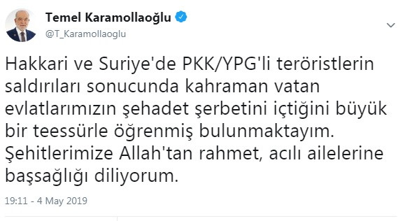 Karamollaoğlu'ndan Suriye ve Hakkari şehitleri mesajı - Resim : 3