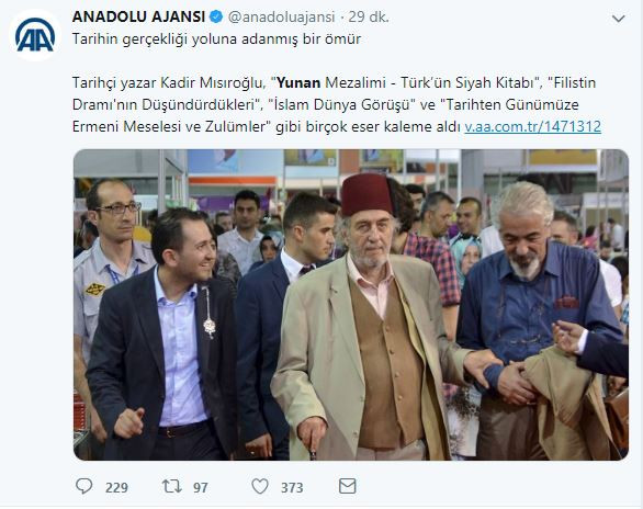 İYİ Parti'den Anadolu Ajansı'na Kadir Mısıroğlu tepkisi - Resim : 1