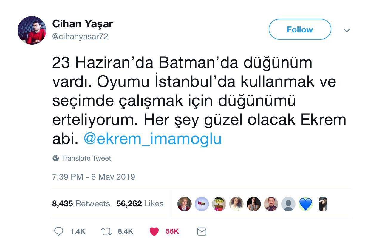 Seçim için düğününü iptal etti! İmamoğlu'na destek için çalışacak - Resim : 2